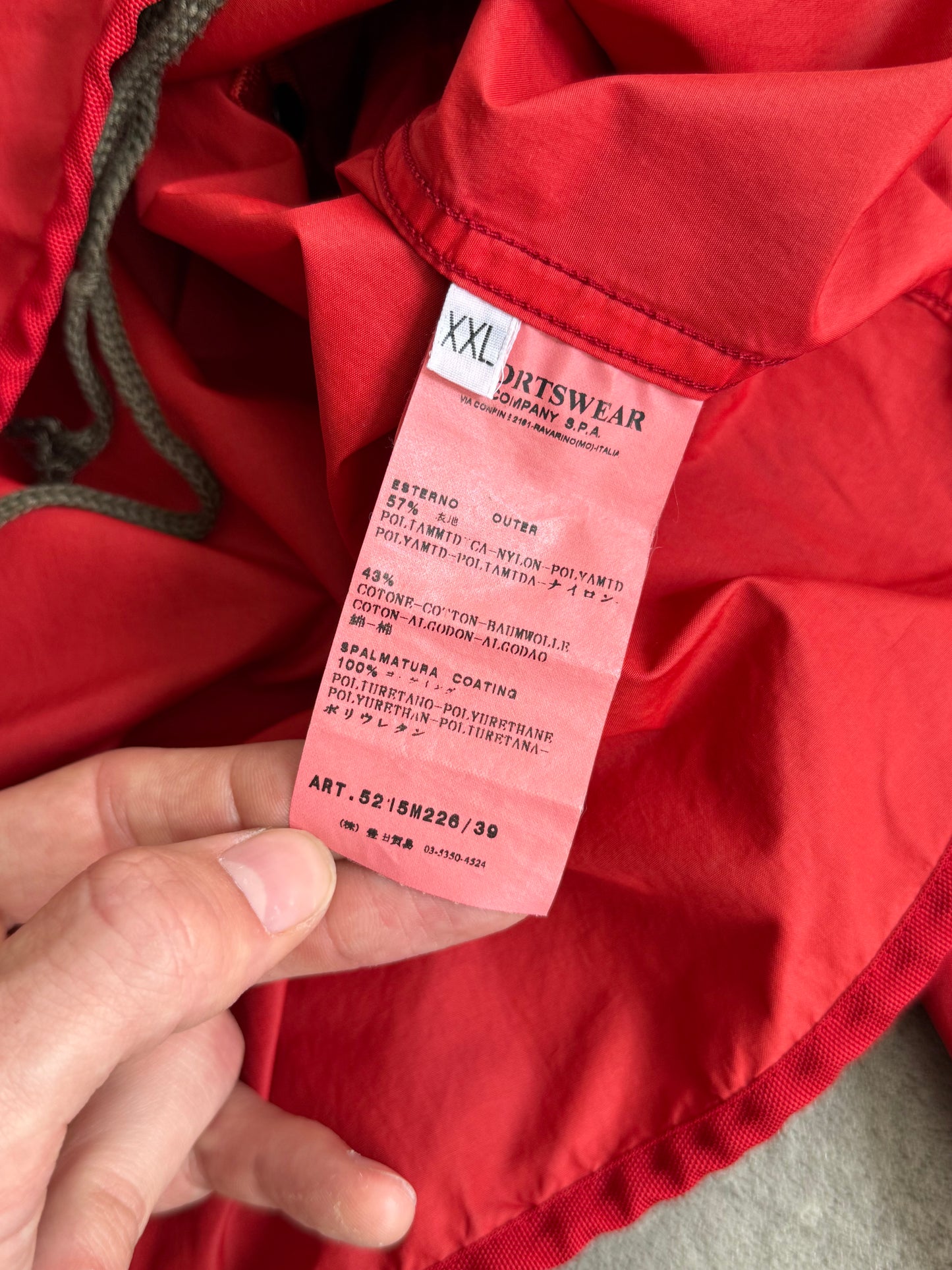 S/S 2010 Stone Island Nylon Double Pocket Red Smock Jacket