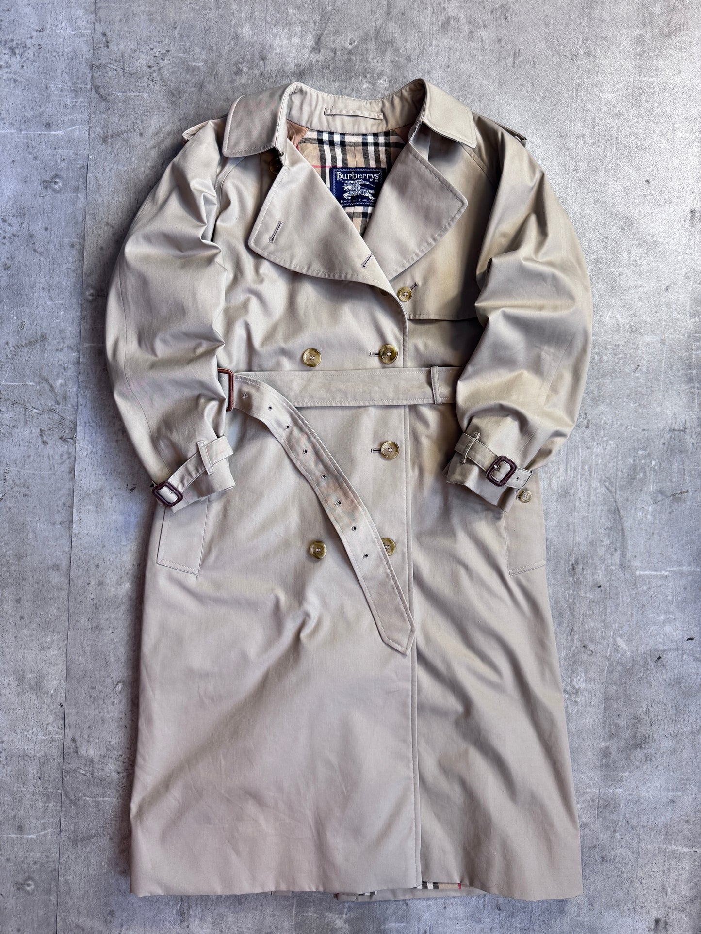 Burberry Beige Classic Panelled Nova Lined Trenchcoat