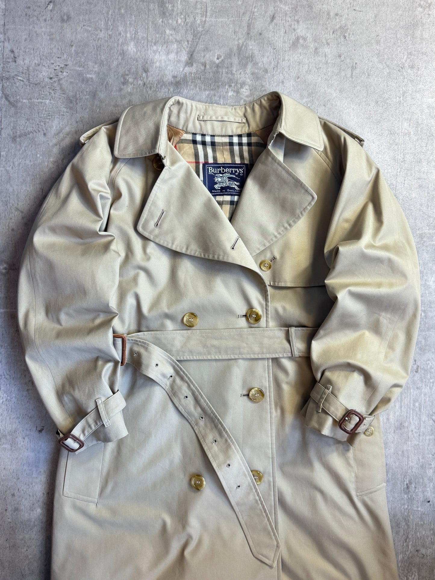 Burberry Beige Classic Panelled Nova Lined Trenchcoat