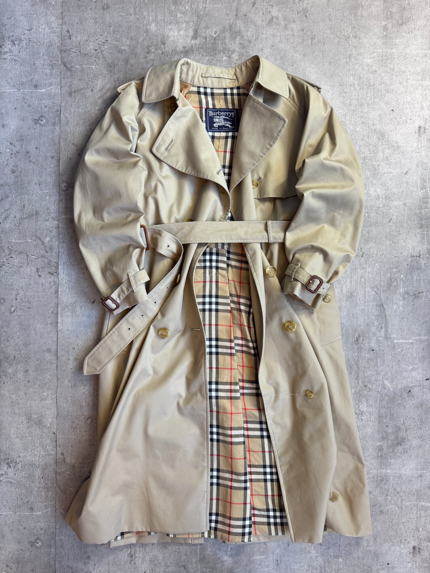 Burberry Beige Classic Panelled Nova Lined Trenchcoat