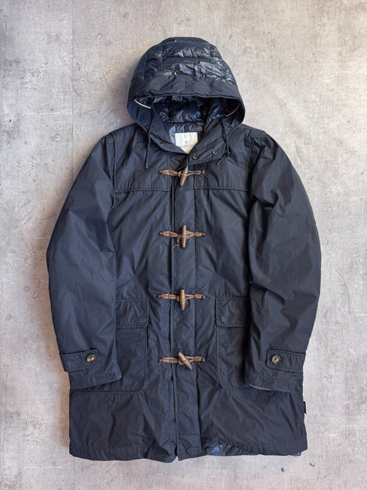 Moncler Black Hook Fastening Puffer Coat