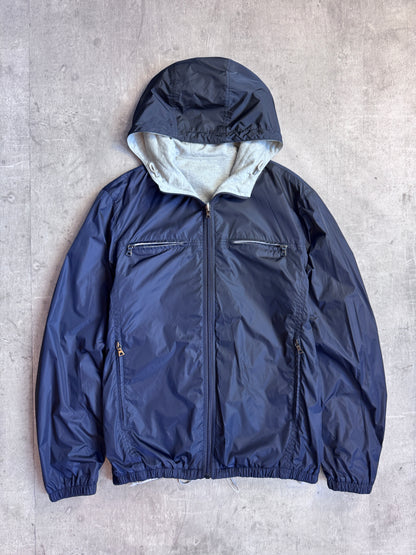 Prada Sport Reversible Hybrid Hooded Technical Jacket