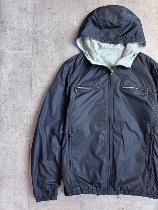 Prada Sport Reversible Hybrid Hooded Technical Jacket