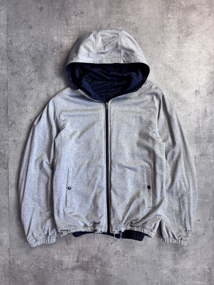 Prada Sport Reversible Hybrid Hooded Technical Jacket