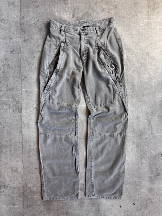 Dolce and Gabbana Textured Grey Utility Trousers