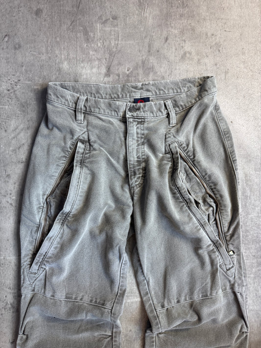 Dolce and Gabbana Textured Grey Utility Trousers