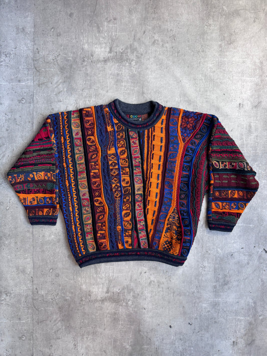 Coogi Multi Knit Heavweight Patterned Sweater