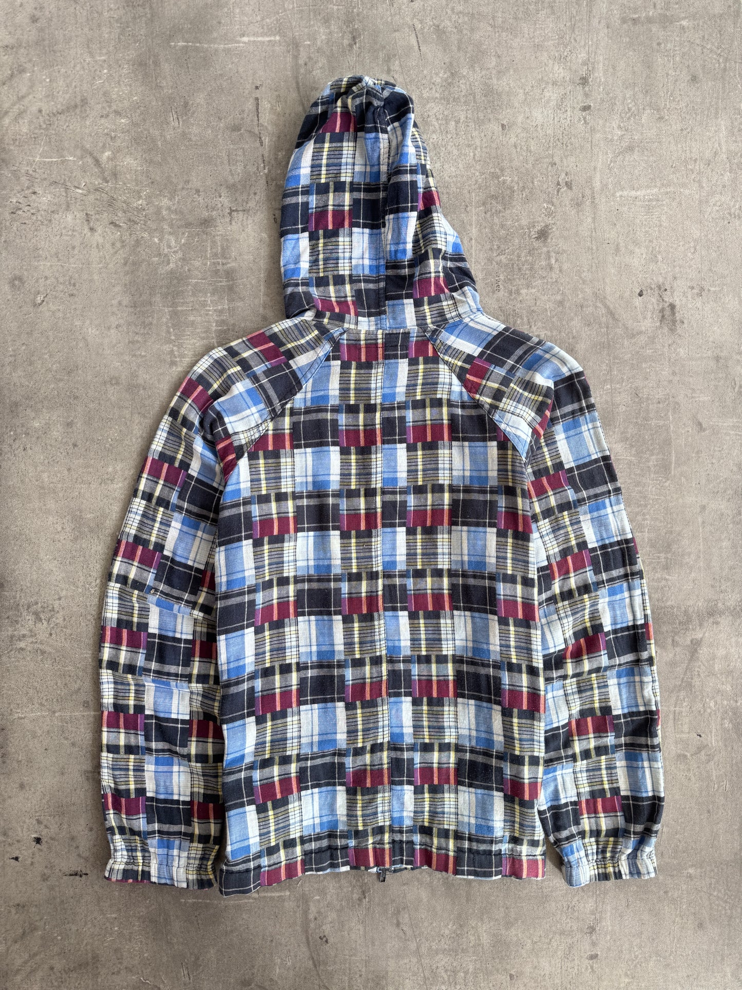 Beams Tartan Cut And Sew Lightweight Hooded Jacket