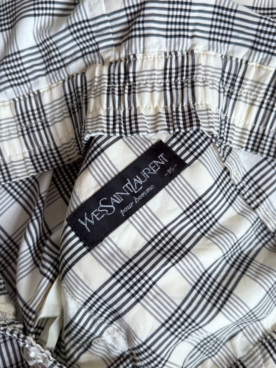 YSL Plaid Lightweight Bomber Jacket