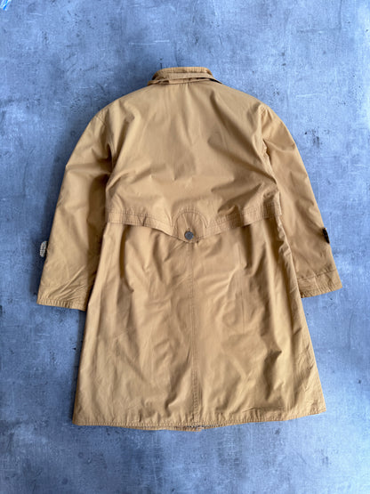 Christian Dior Mustard Herringbone Lined Overcoat
