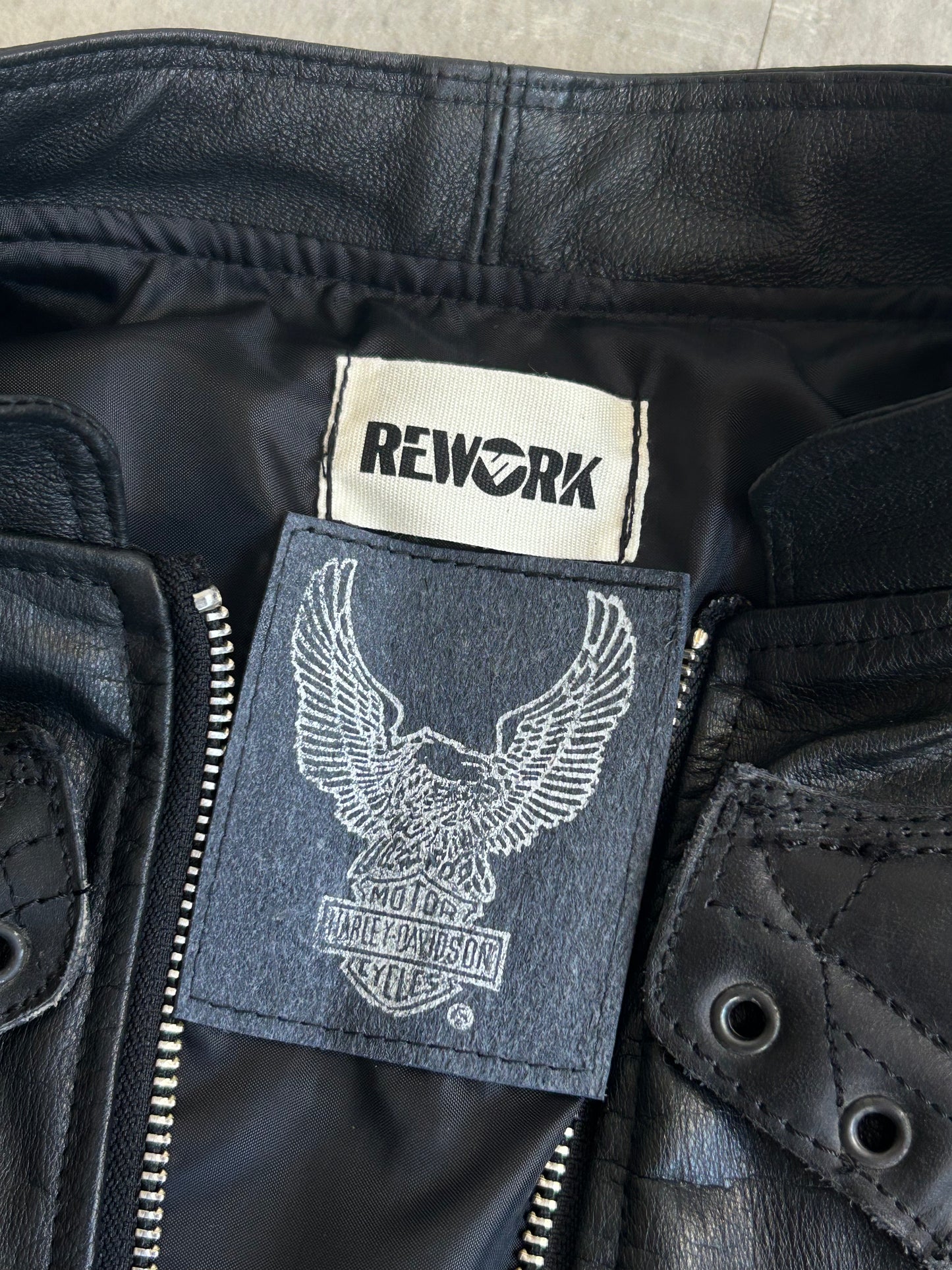 VT Rework : Harley Davidson Reworked Leather Jacket