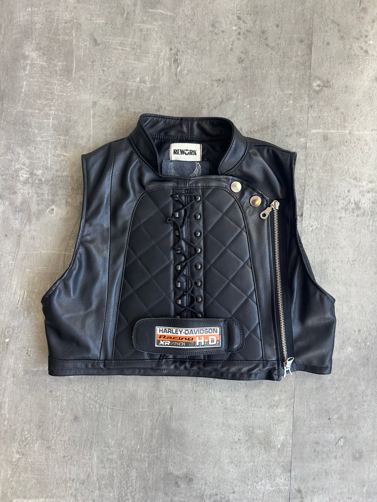 VT Rework : Harley Davidson Reworked Leather Vest