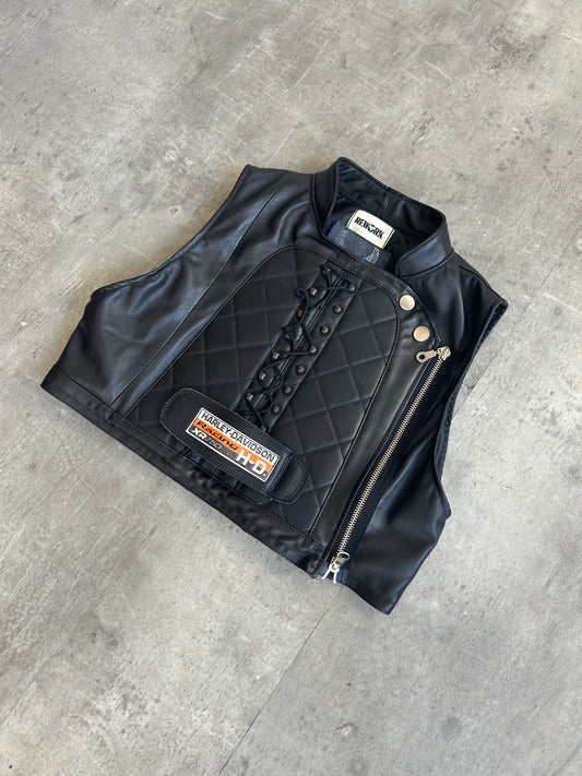 VT Rework : Harley Davidson Reworked Leather Vest