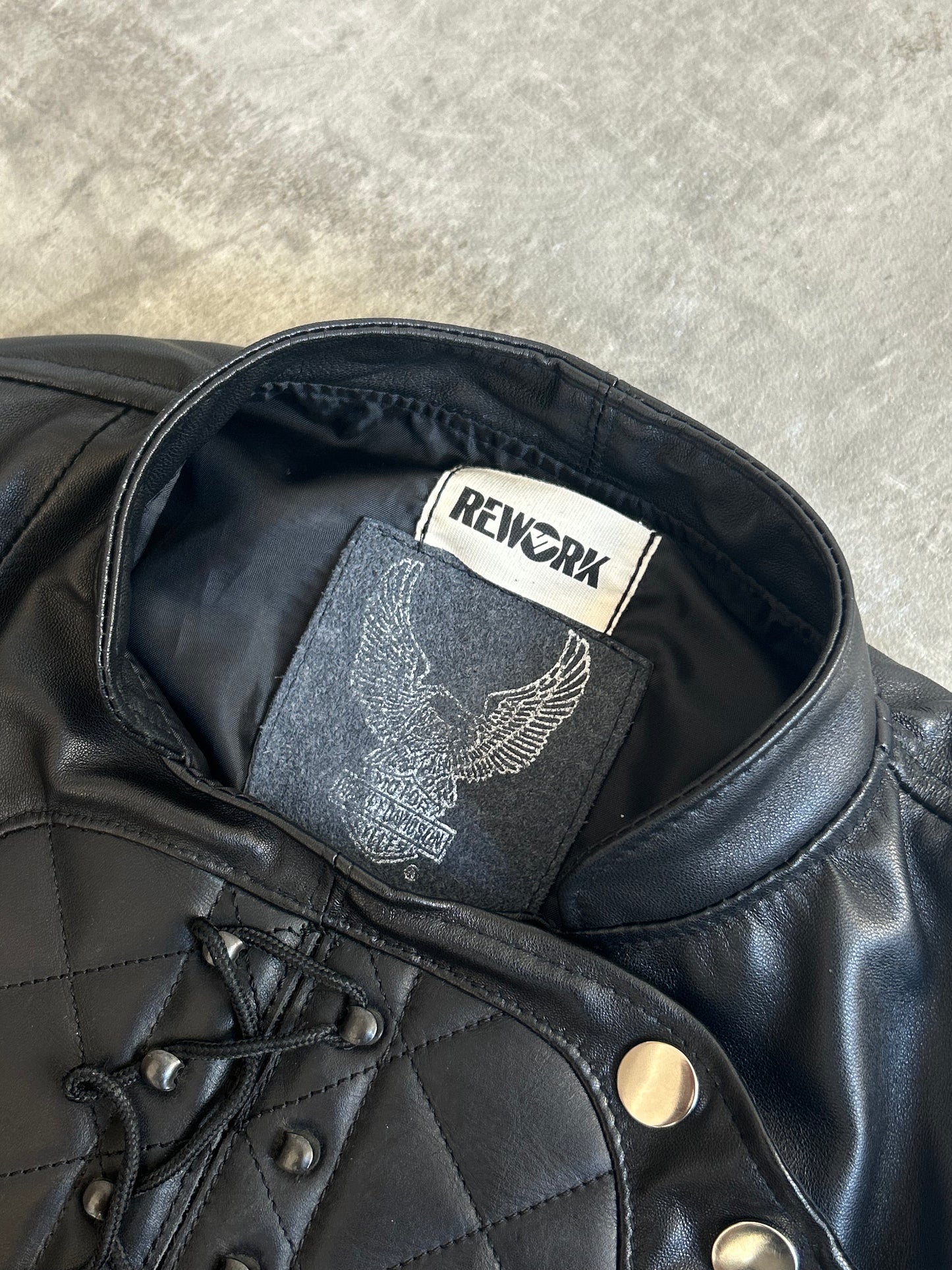 VT Rework : Harley Davidson Reworked Leather Vest