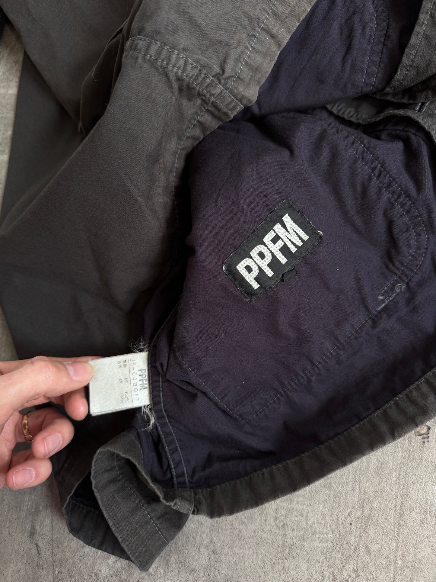 PPFM Washed Fastening Pocket Jacket