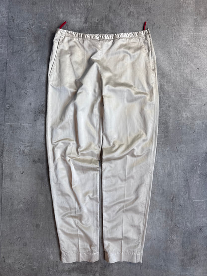 Prada Sheen Beige Lightweight Technical Trousers
