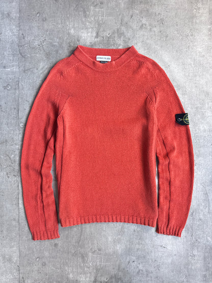 S/S 2003 Stone Island Burnt Orange Knit Sweater