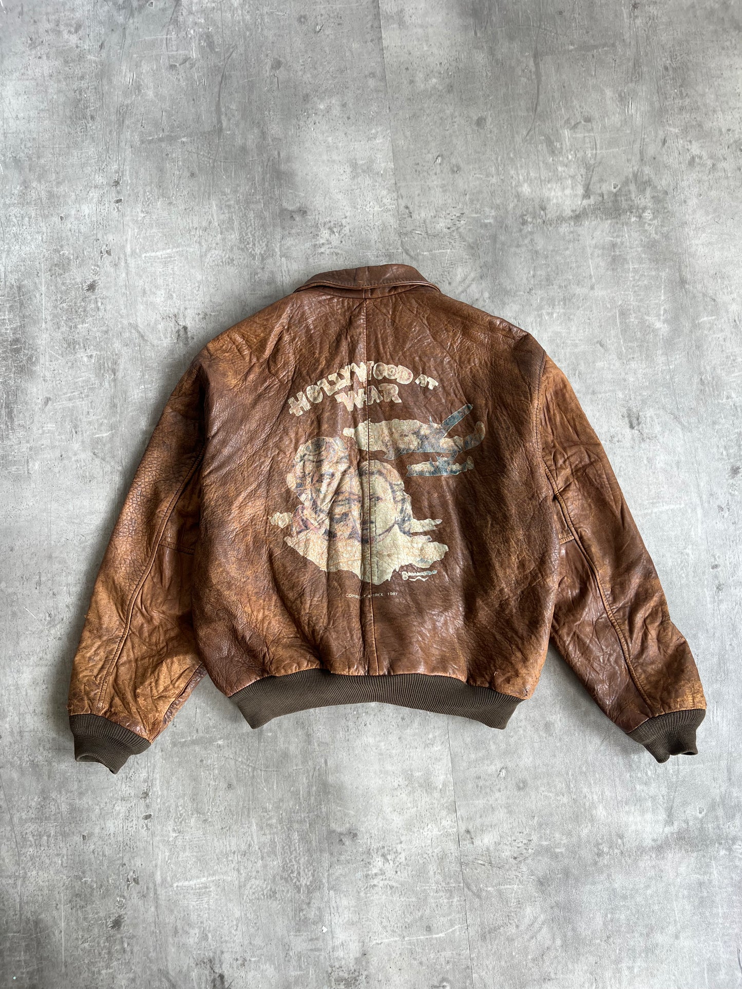 Avirex A-2 Soft Leather Bomber Jacket