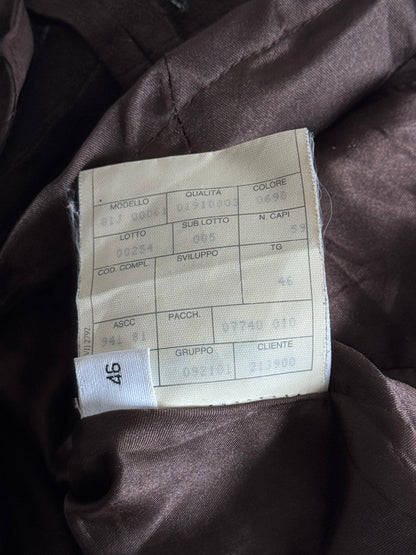 Emporio Armani Collarless Suede Jacket