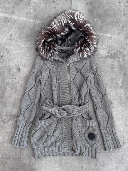 A/W 2009 Gucci by Frida Giannini Knit Fur Collar Coat