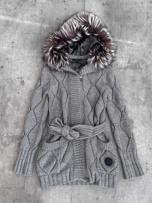 A/W 2009 Gucci by Frida Giannini Knit Fur Collar Coat