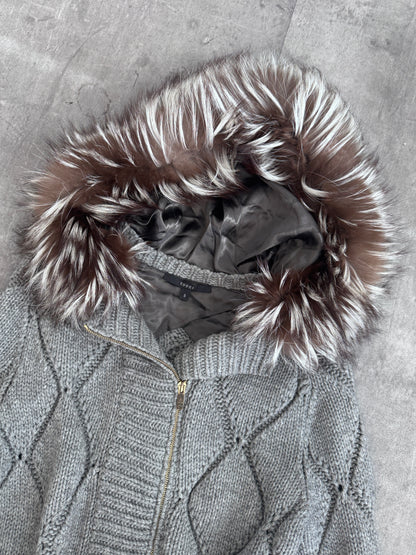 A/W 2009 Gucci by Frida Giannini Knit Fur Collar Coat