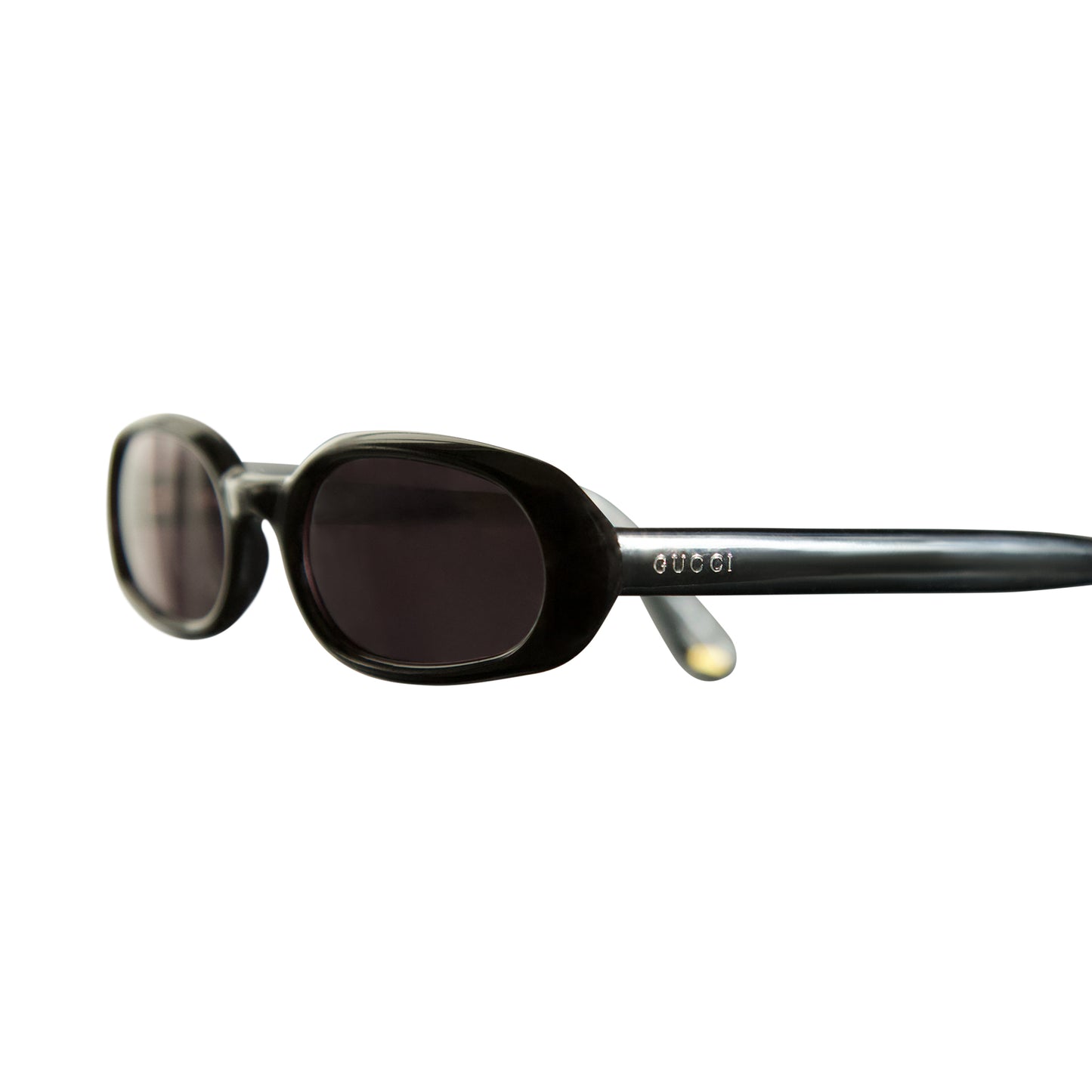 Gucci Black Slim Oval Sunglasses GG 1157