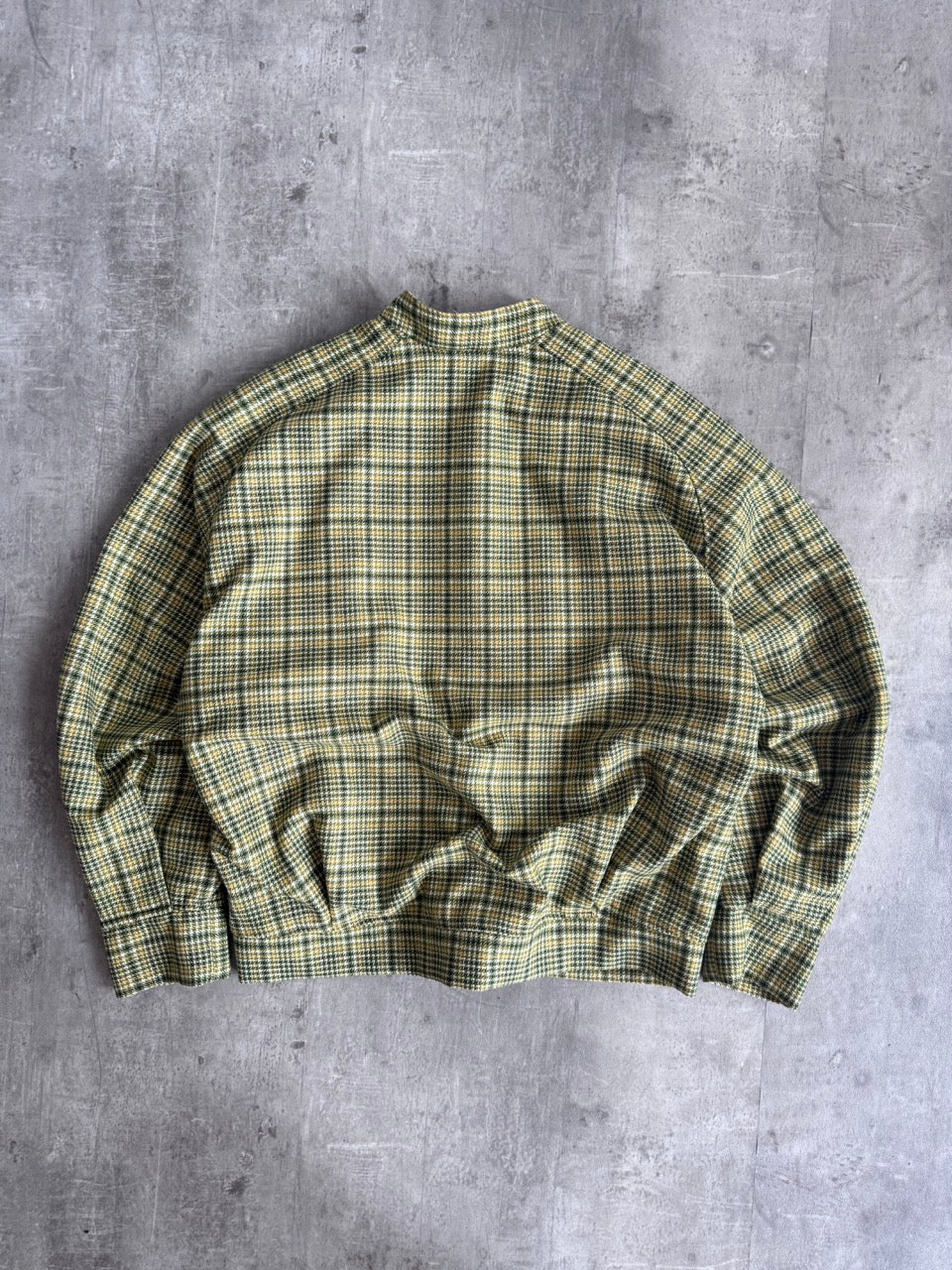 VT Rework: Oversized Check Tailored Bomber Jacket