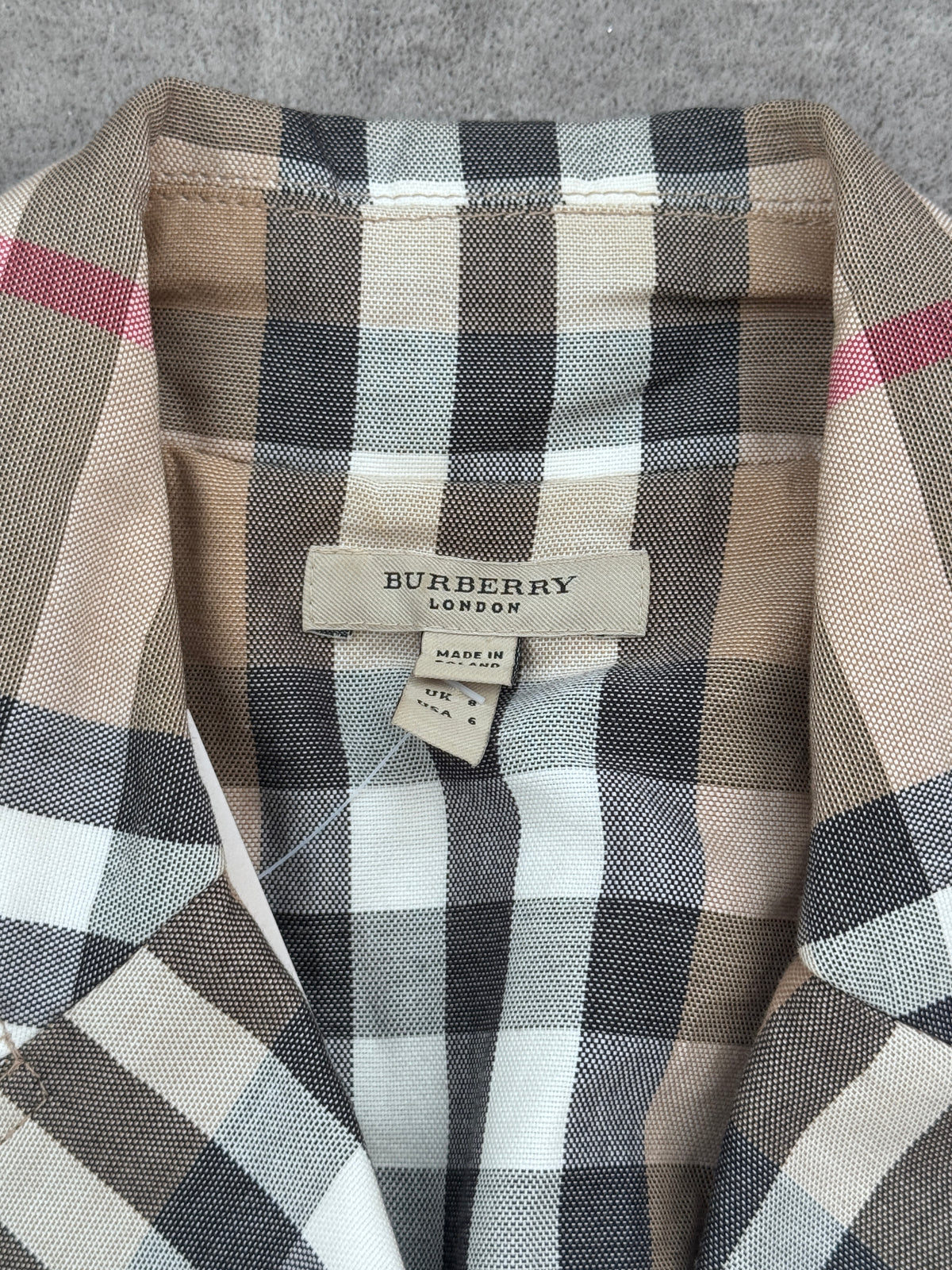 Burberry Nova Check Belted Trench Coat (SD120-1). FA276