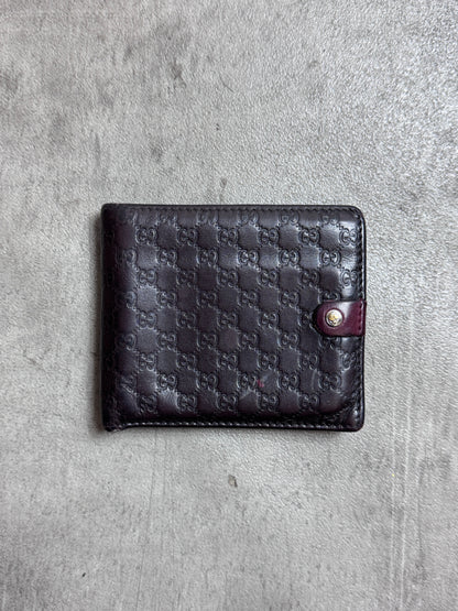 Gucci GG Black Monogram Leather Bifold Wallet