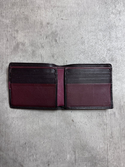 Gucci GG Black Monogram Leather Bifold Wallet
