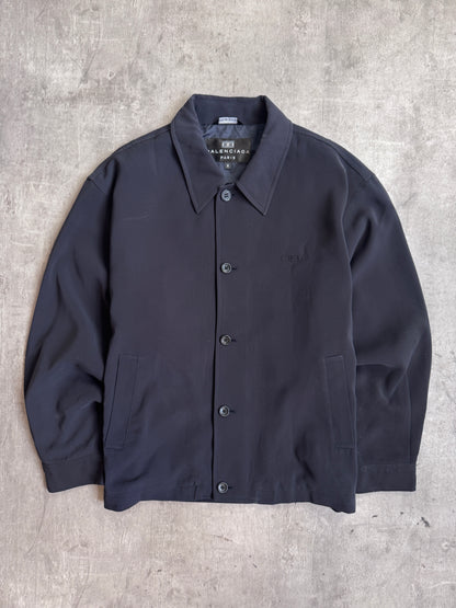 Balenciaga Silk Lined Button Down Blouson