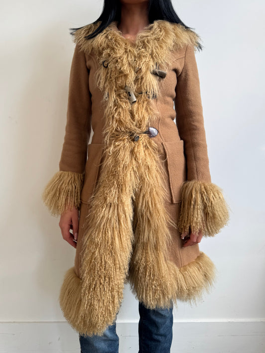 Dolce & Gabanna Mongolian Lambs Fur Duffle Coat