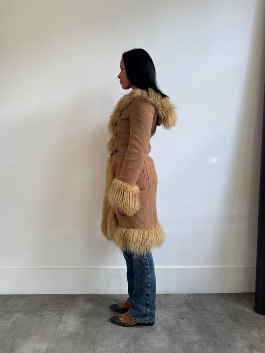 Dolce & Gabanna Mongolian Lambs Fur Duffle Coat