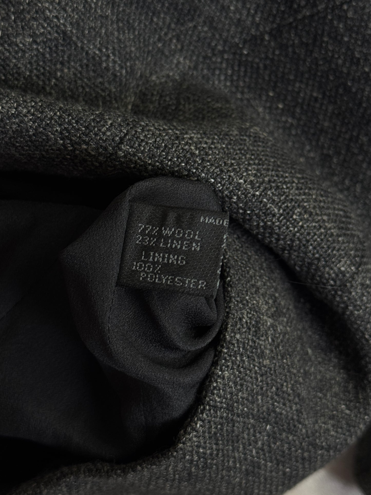 1999 Prada Milano Grey Linen Blend Cropped Woven Blazer