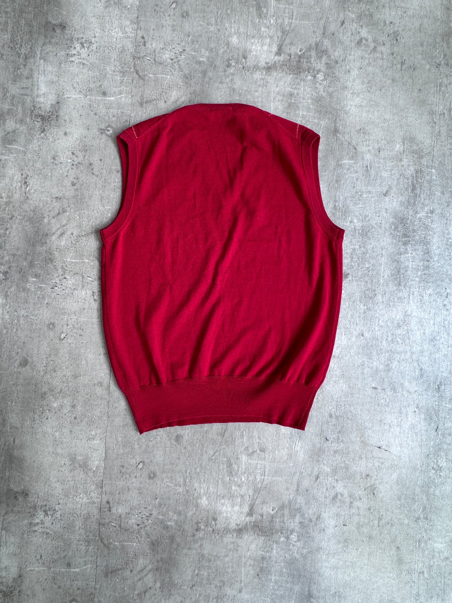 YSL Vintage Argyle Knitted Vest