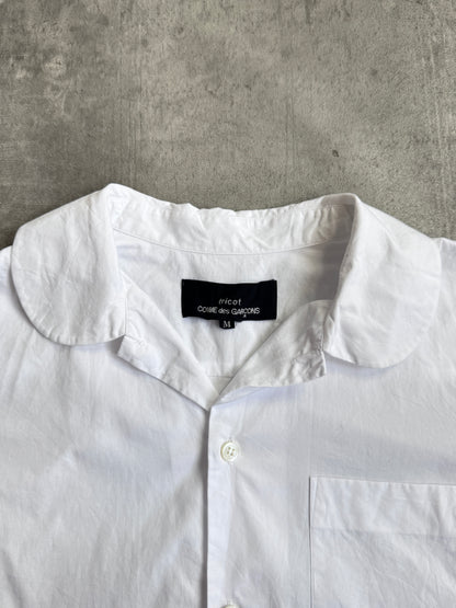 2017 CDG Tricot White Poplin Cotton Shirt