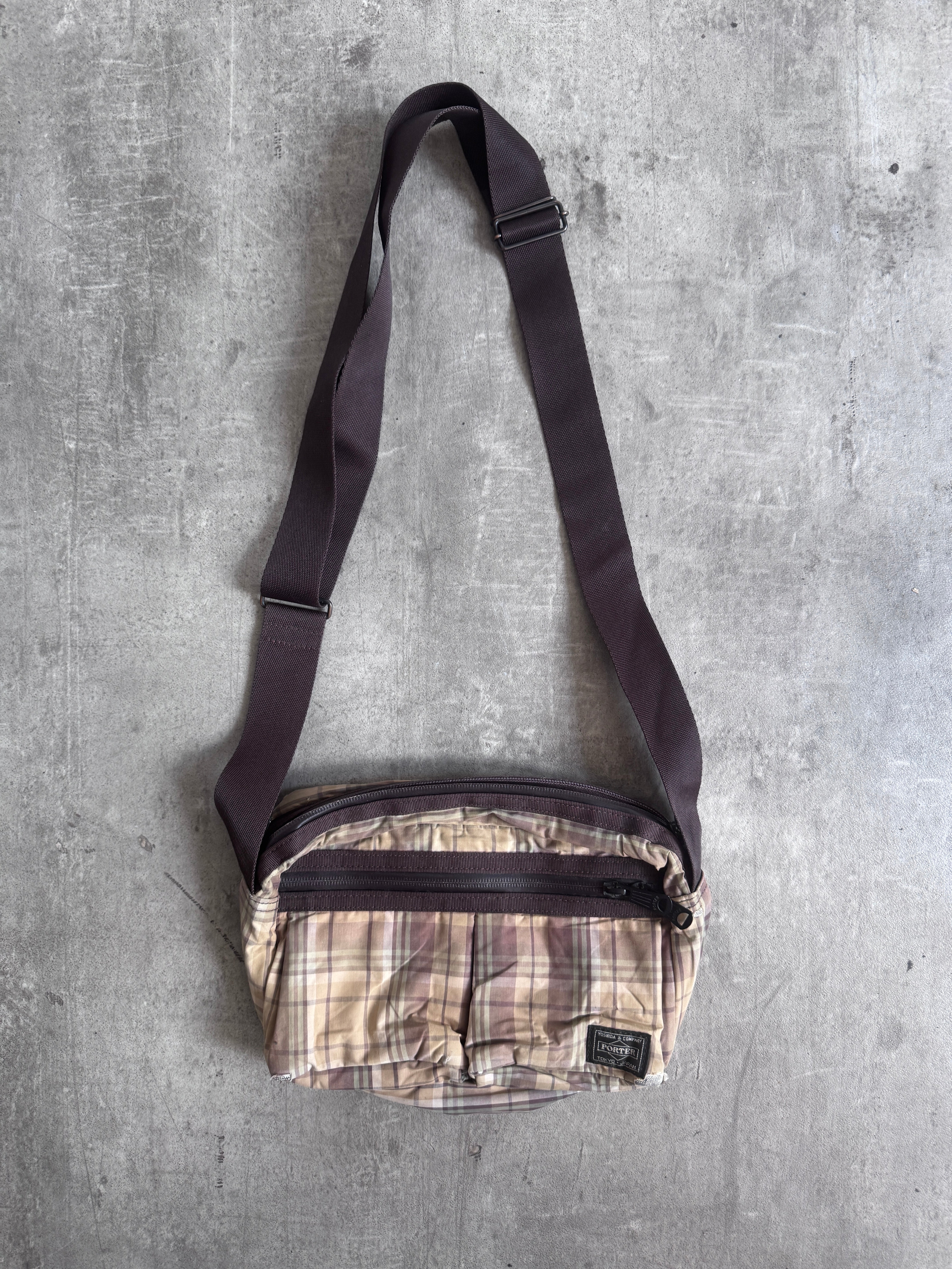Comme Des Garçons x Head Porter Yoshida Check Utility Bag (Sold As