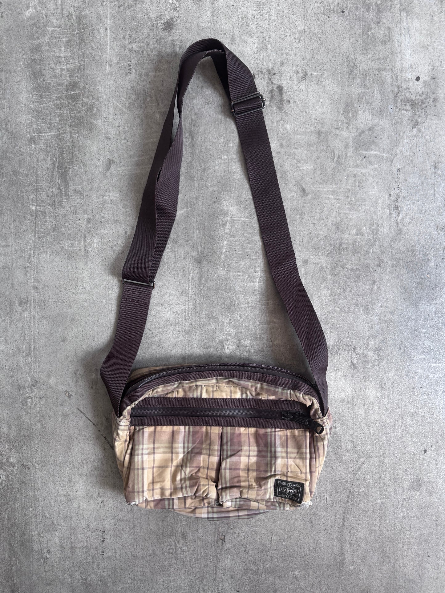 Comme Des Garçons x Head Porter Yoshida Check Utility Bag (Sold As Seen)