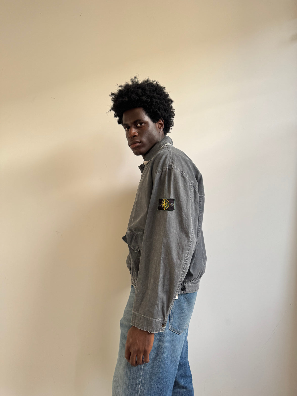 S/S 1989 Stone Island Washed Reversible Tela Stella Jacket