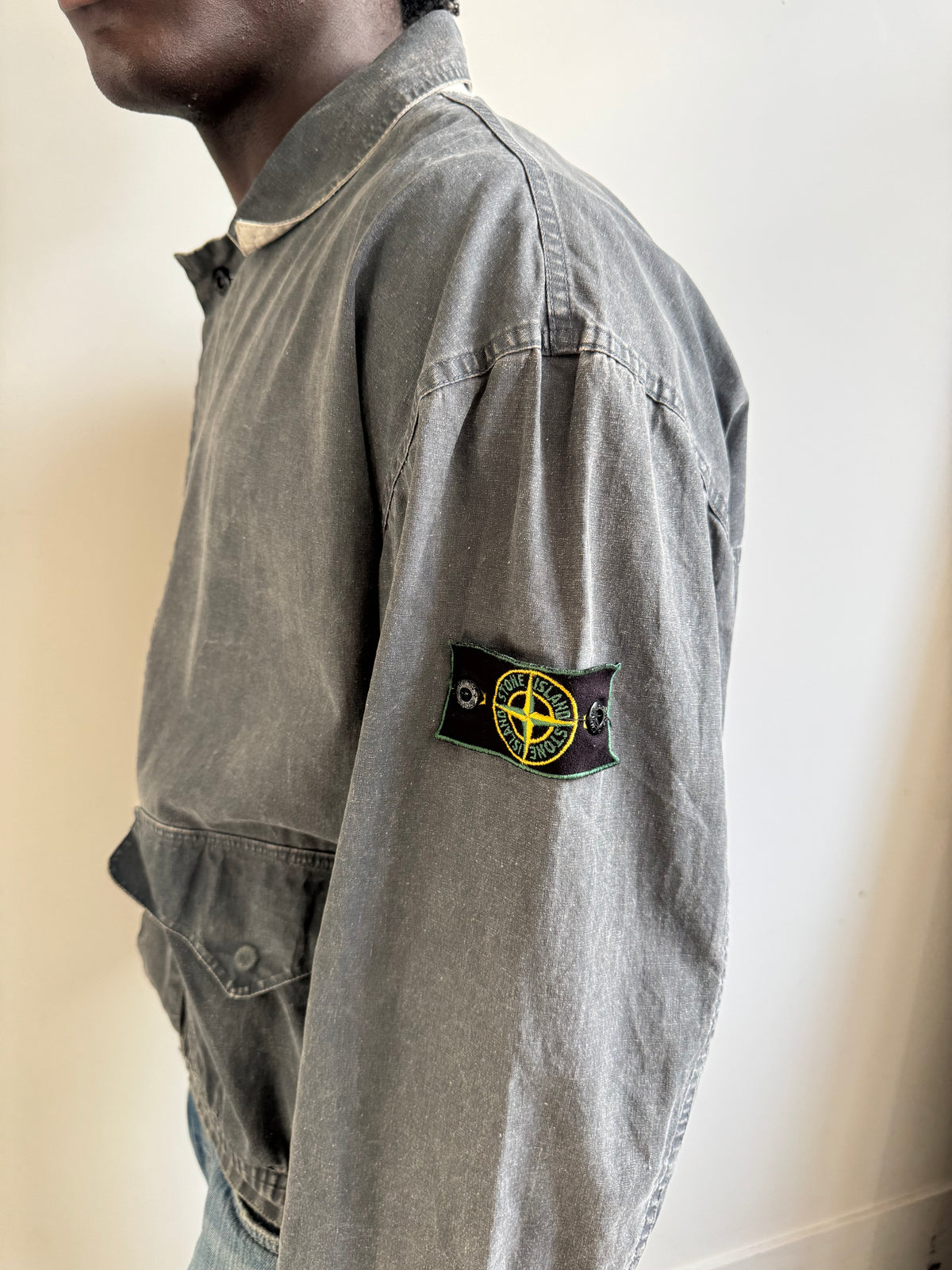 S/S 1989 Stone Island Washed Reversible Tela Stella Jacket