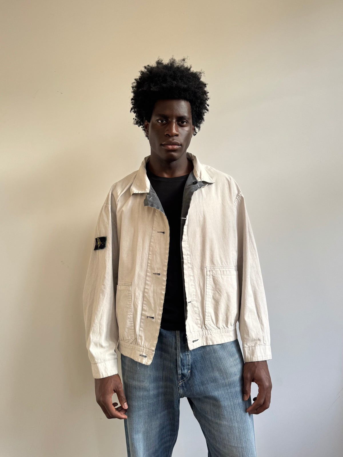 S/S 1989 Stone Island Washed Reversible Tela Stella Jacket