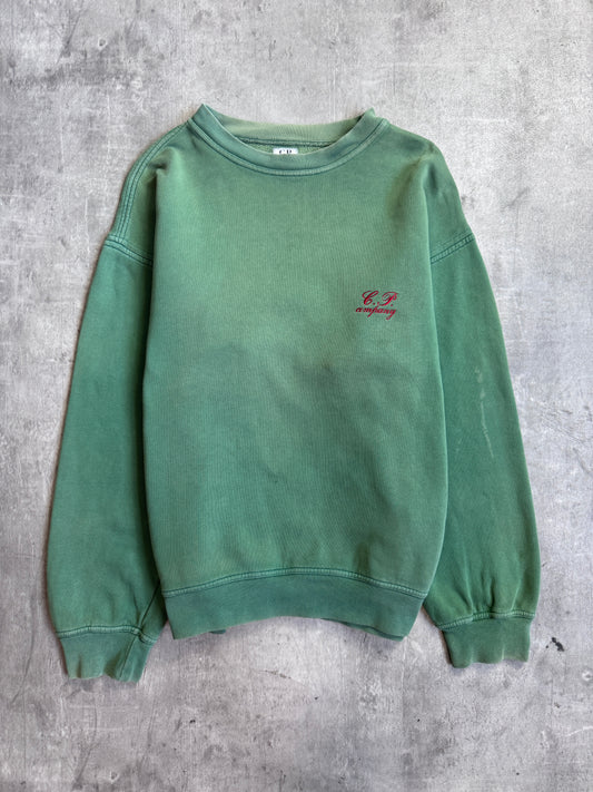 A/W 1994 C.P. Company Green Embroidered Heavyweight Sweater