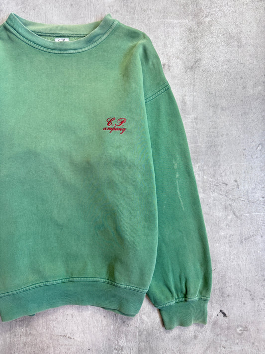 A/W 1994 C.P. Company Green Embroidered Heavyweight Sweater