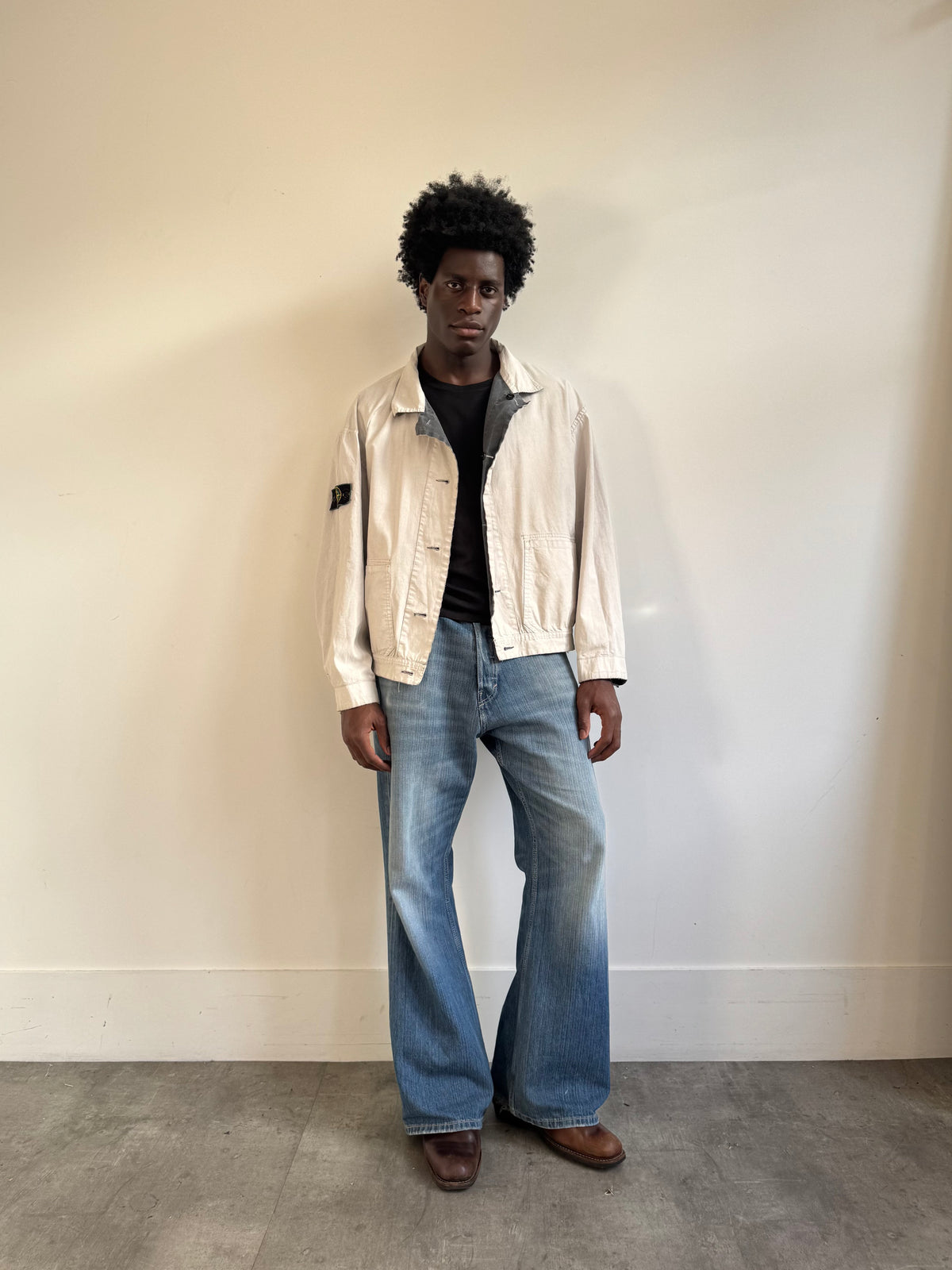 S/S 1989 Stone Island Washed Reversible Tela Stella Jacket