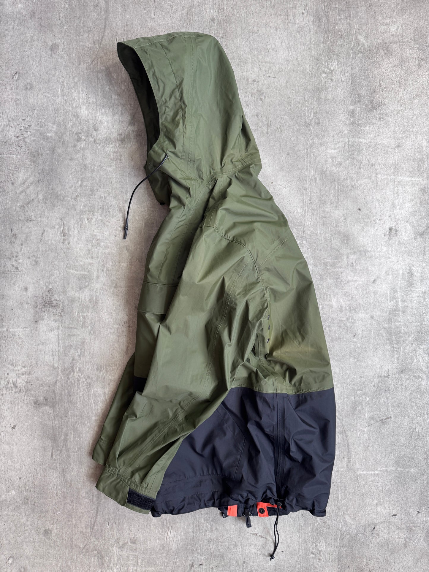 2017 CDG Homme Khaki Waterproof Cagoule