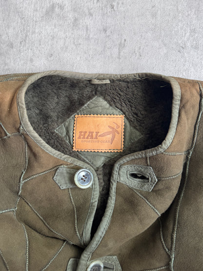 1990's Issey Miyake Hai Sporting Gear Sheepskin Military Liner Jacket