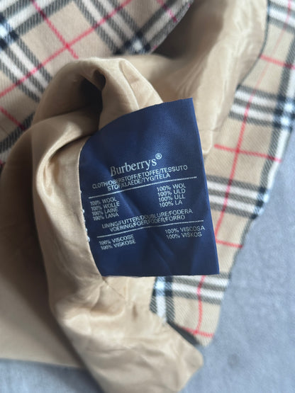 1990 Burberry Wool Nova Check Waistcoat