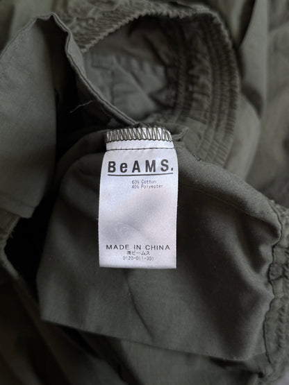 BEAMS Fresh Service Olive Utility Cargo Shorts