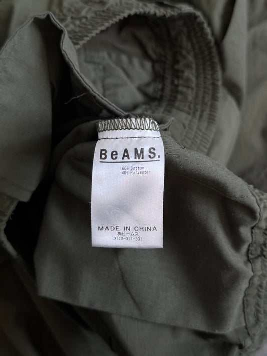 BEAMS Fresh Service Olive Utility Cargo Shorts